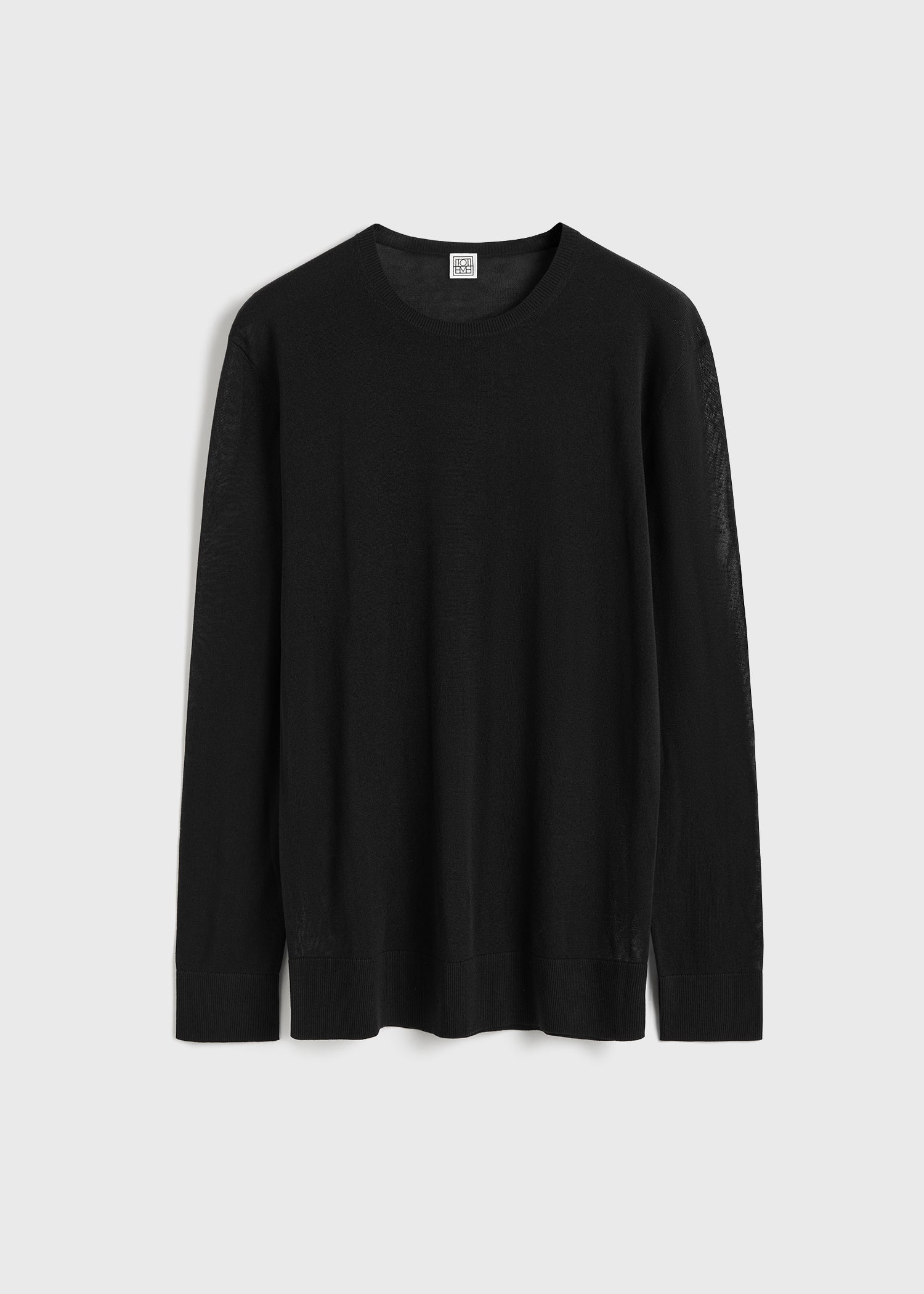 Long-sleeve tee knit black