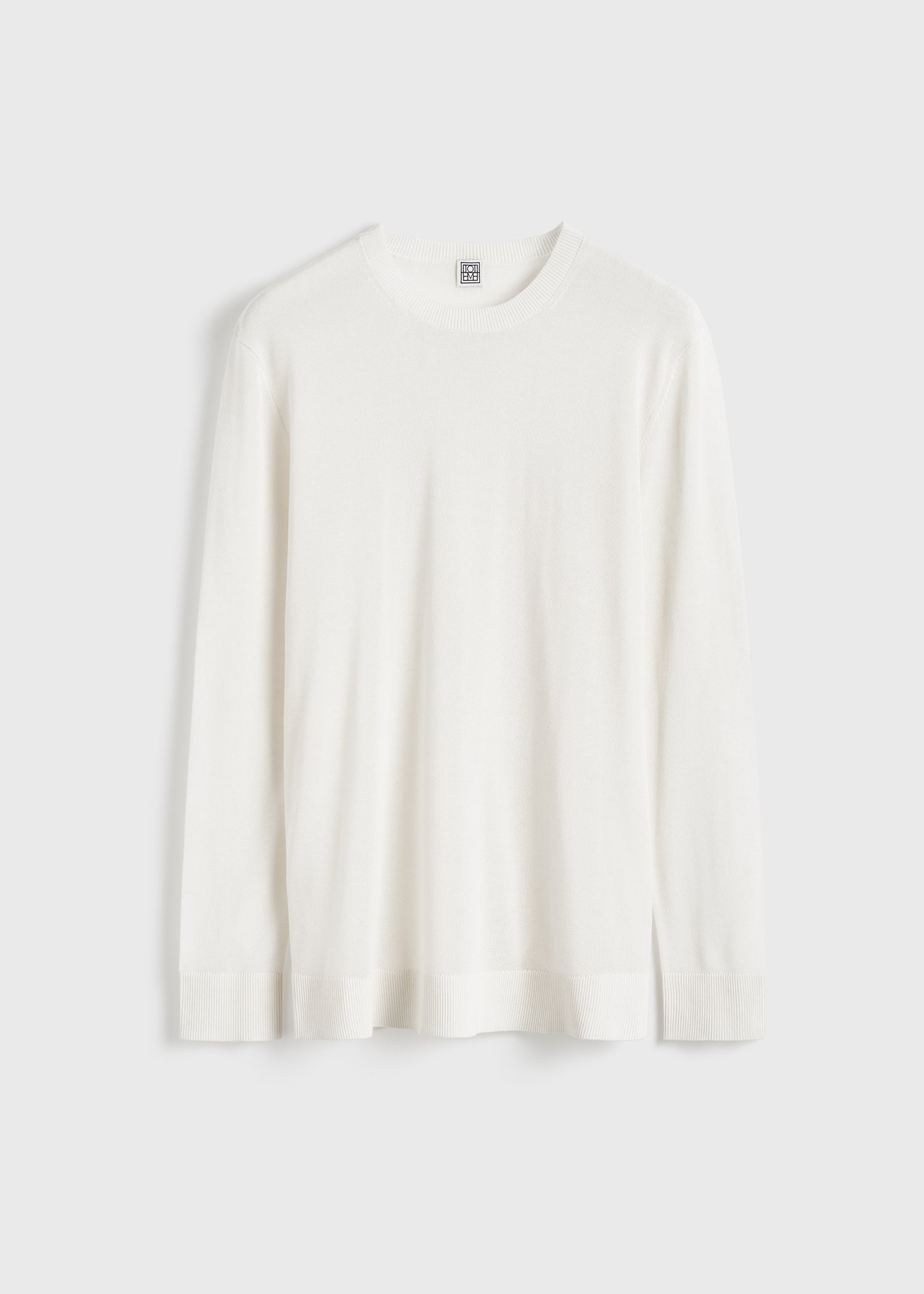 Long-sleeve tee knit white