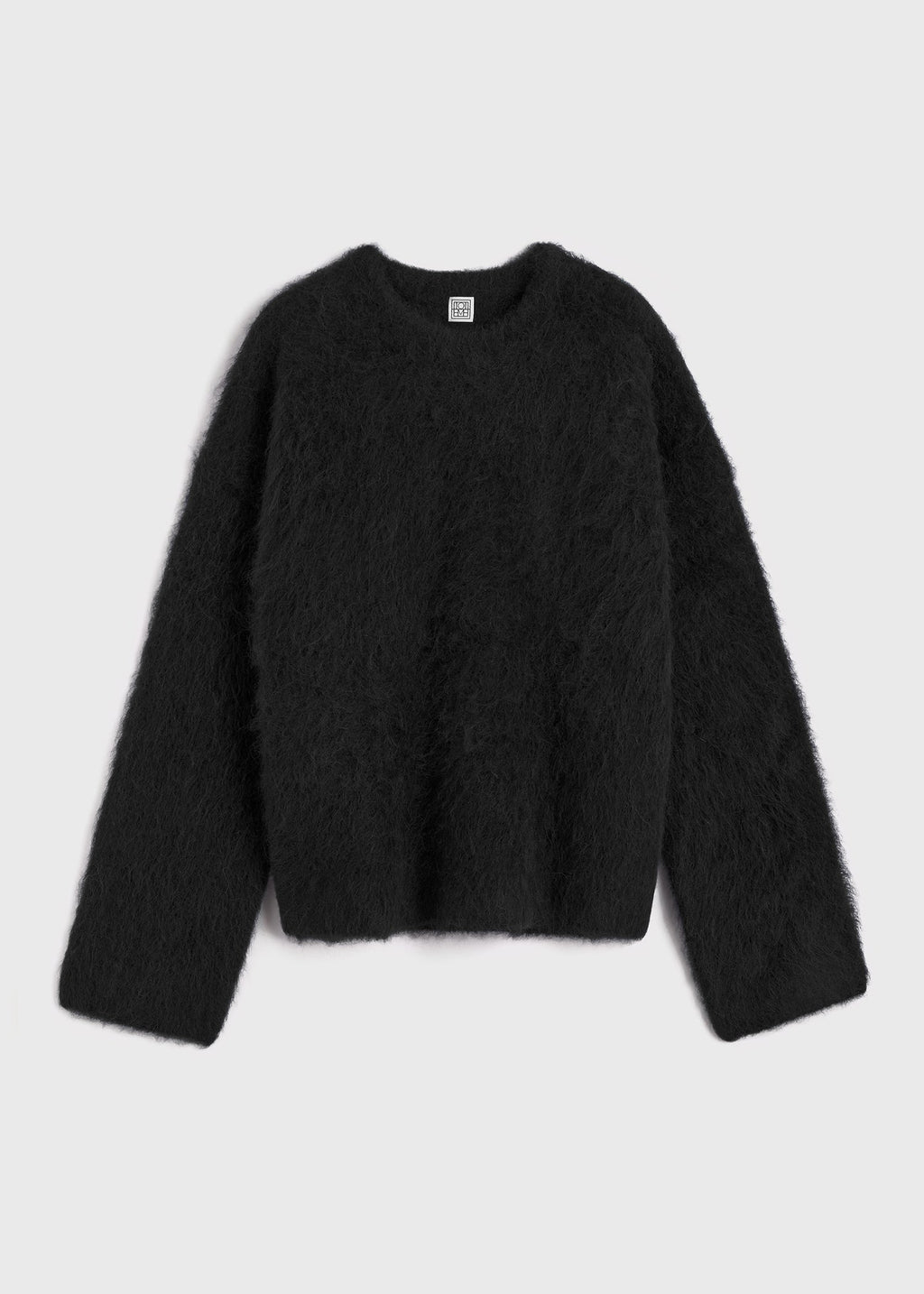 Boxy alpaca knit black